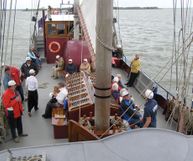 Boottocht over het IJsselmeer naar Enkhuizen 2015